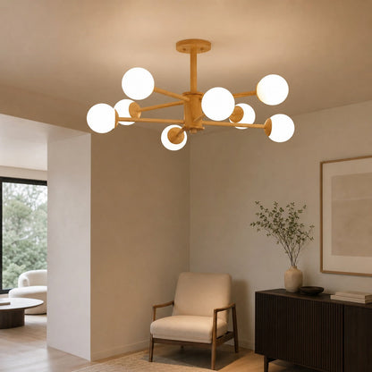 Orrise Molecular Design Ceiling Lamp - Artistic Branch Lighting Chandelier for Home Spaces