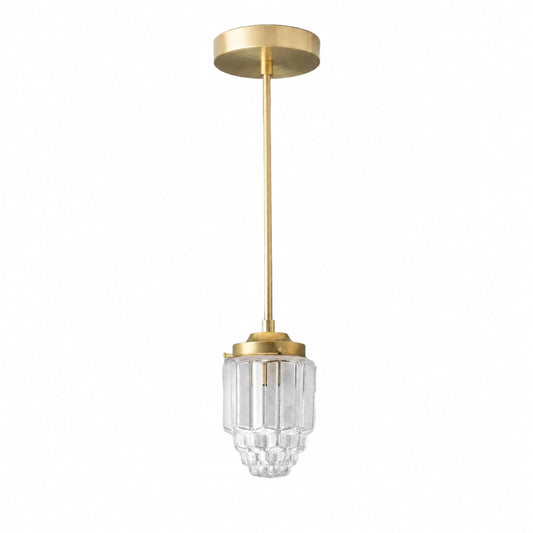 Tierlux Glas-Pendelleuchte – Art-Deco-Kugel-Design