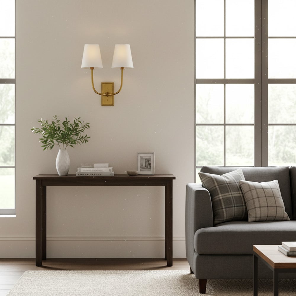 VistaGlow Industrielle Metall-Wandlampe – Moderne Doppelwandleuchte