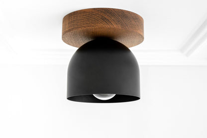 Metio Dome Ceiling Light Minimalist Wood Design for Bedrooms & Hallways