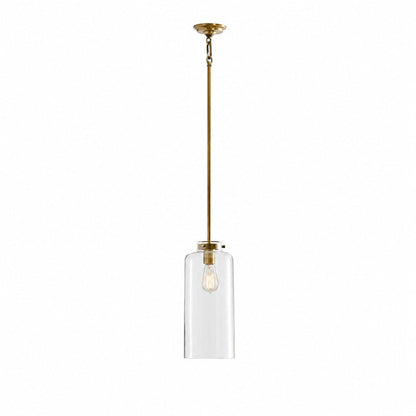 Sterling Minimalist Glass Pendant Collection - Vintage Brass Lighting Design