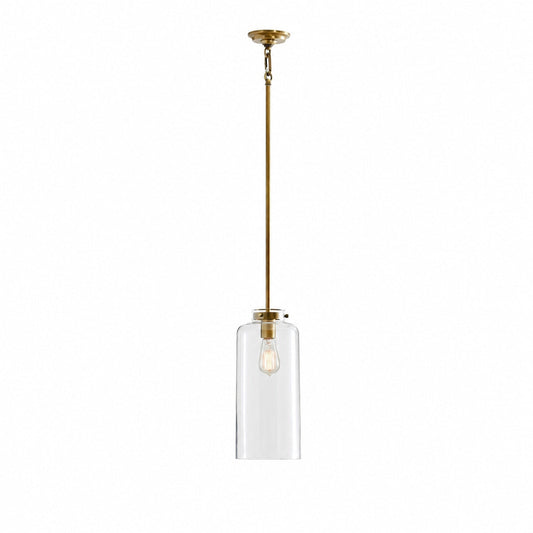 Sterling Minimalist Glass Pendant Collection - Vintage Brass Lighting Design