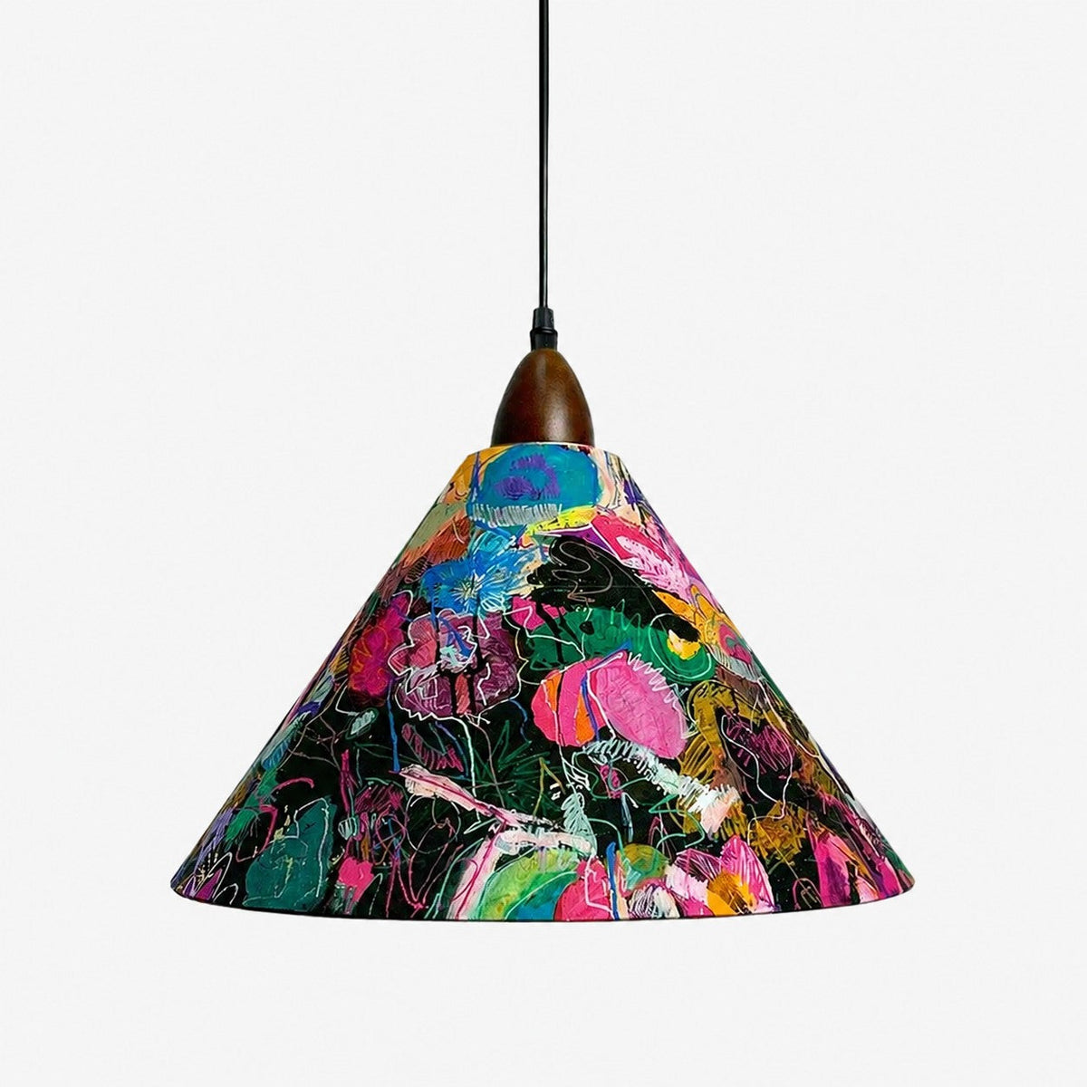 Liberty-Style Floral Fabric Pendant Light