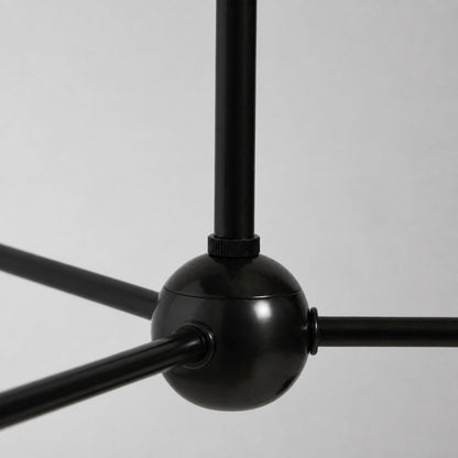 Ruffmeto Ruffled Shade Metal Frame Chandelier for Dining, Entry and Living Room