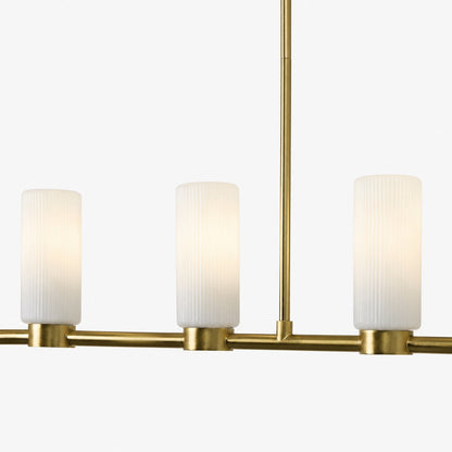 Rivora Kronleuchter aus geriffeltem Glas – Elegantes, geripptes, langlebiges Design