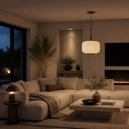 Tivo Pendant Light - Geometric Metal Design - Modern Ceiling Lighting for Dining Room or Kitchen