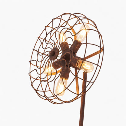 Old Style Fan Table Lamp