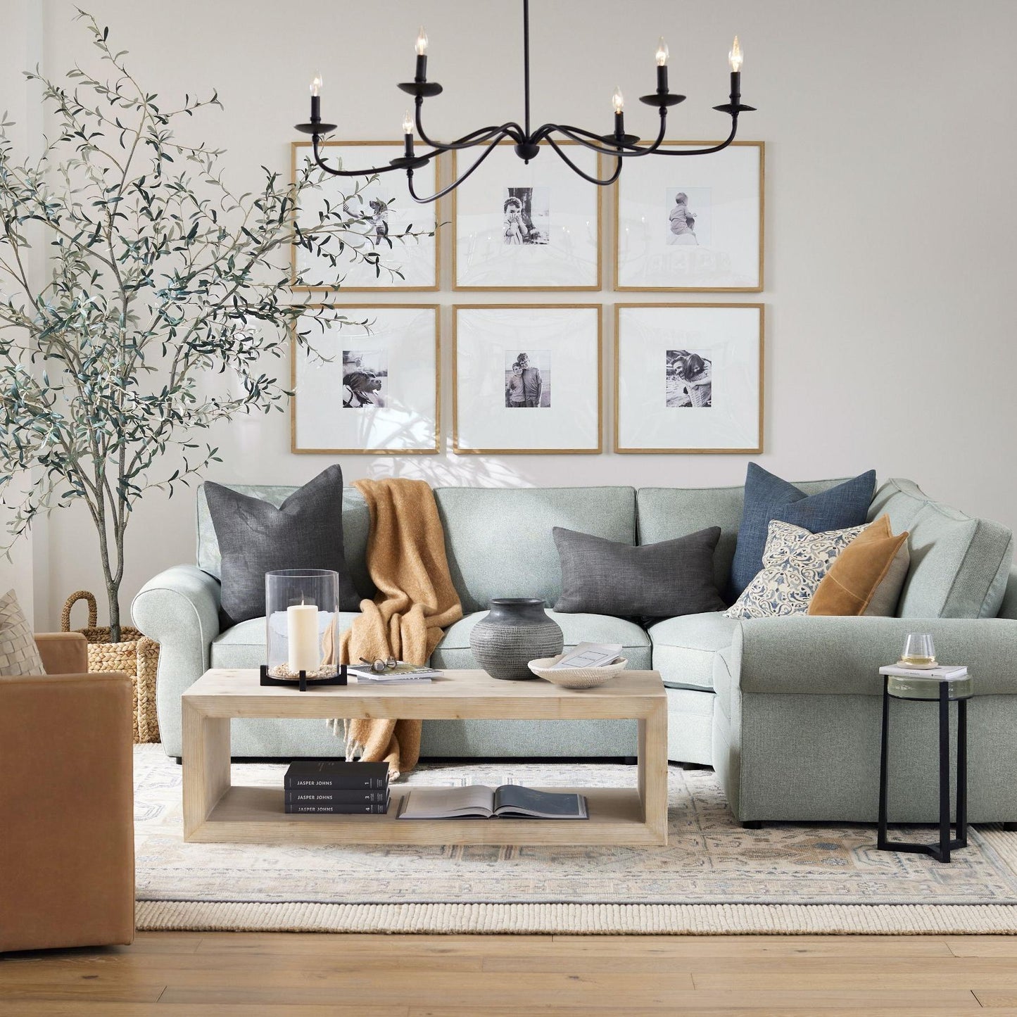 Rustic Iron Candle Chandelier for Dining Rooms and Living Spaces