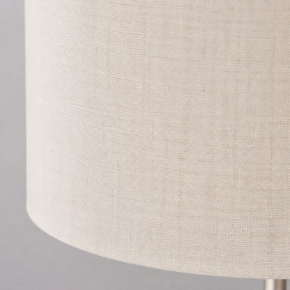 Tela Tischleuchte mit 1 oder 3 Leuchten – Modernes Leinen- und Metalldesign für Nachttisch oder Wohnzimmer