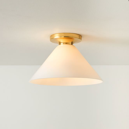 Conica Cone Flush Mount – Glass Ceiling Light for Modern Spaces