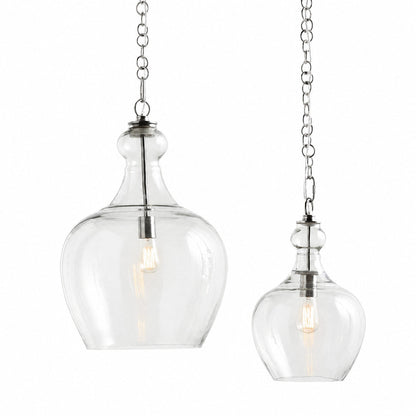 Lawson Glas-Pendelleuchte – Recyceltes und Milchglas mit Bronze-Akzent