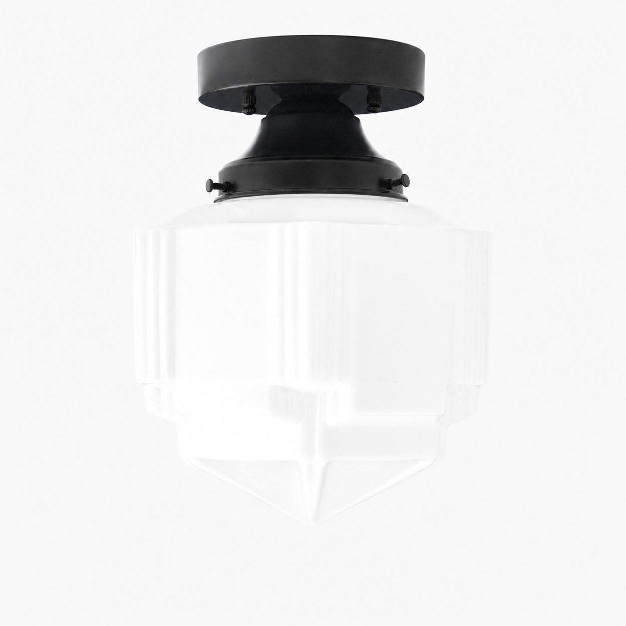 Geotower Glas Art Deco Deckenleuchte - Glasleuchte - Elegante Wohnbeleuchtung