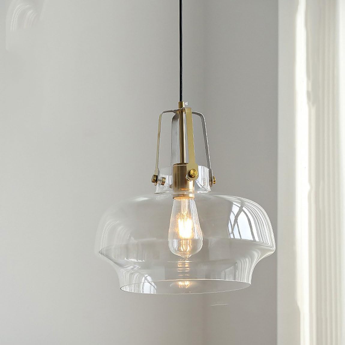 Modern Unique Shaped Fish Tank Glass Pendant Light