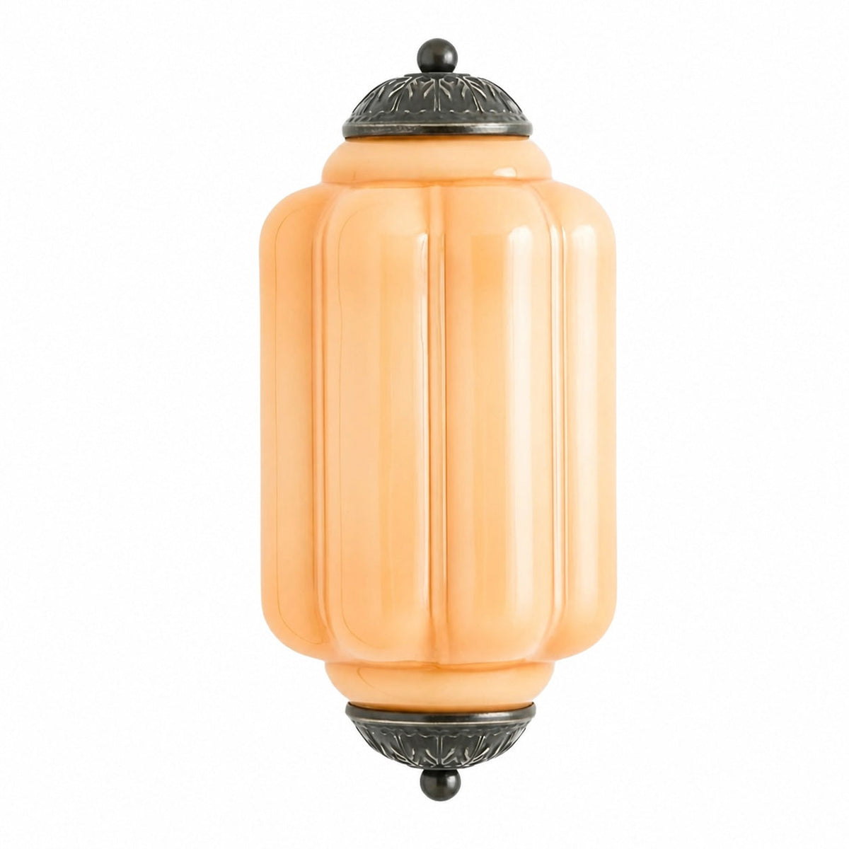 Eloise Messing-Wandleuchte – Elegante Vintage-Beleuchtung aus Milchglas