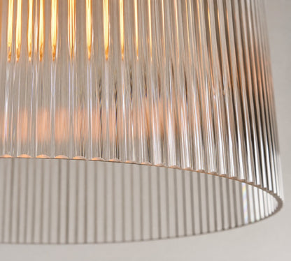 Bravira Pendelleuchte aus geripptem Glas – elegante Kücheninsellampe