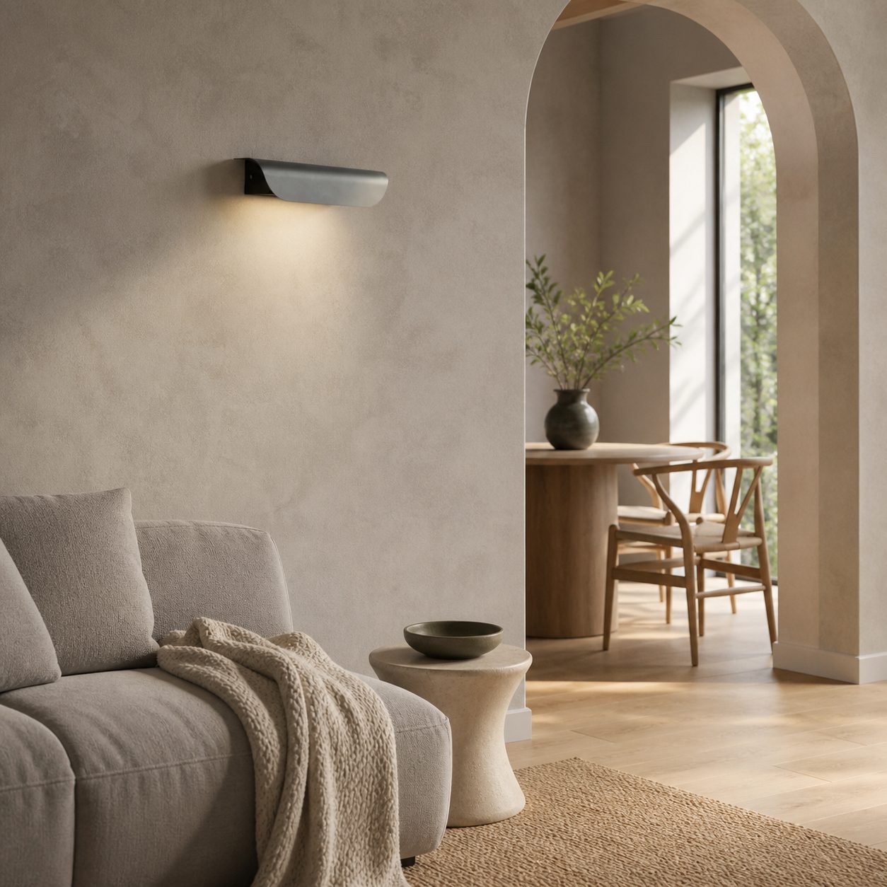 Hidra Modern Metal Wall Sconce – Minimalist Down-Light Sconce for Modern Homes