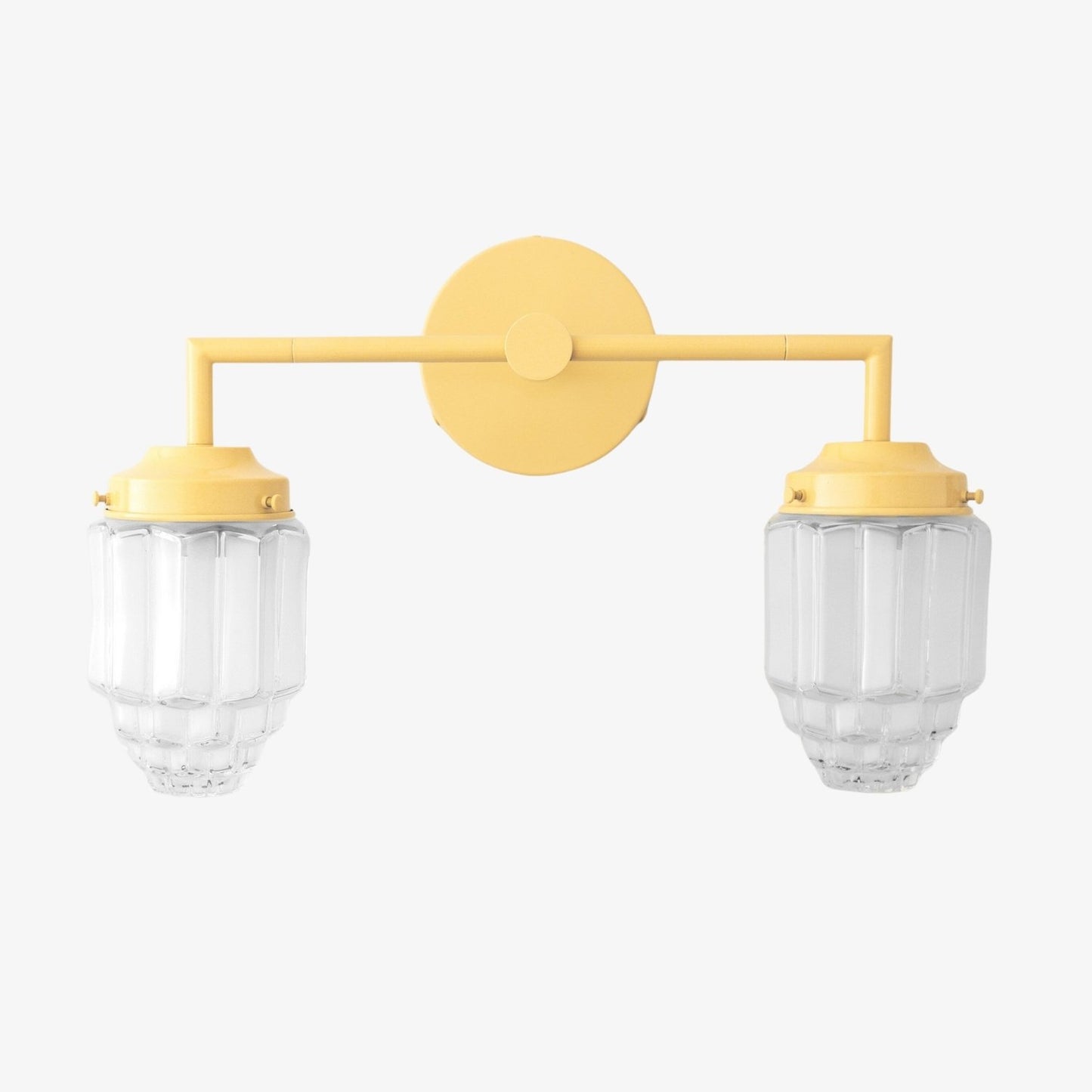 Tierlux Glass Colorful Geometric Art Deco Wall Sconce – Modern Vanity Light for Bathrooms