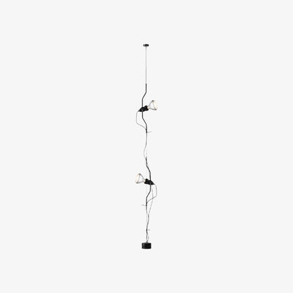 Fluxo Adjustable Multi Head Ceiling Lamp – Minimalist Linear Floor Lamp for Living Room or Dining Area N37
