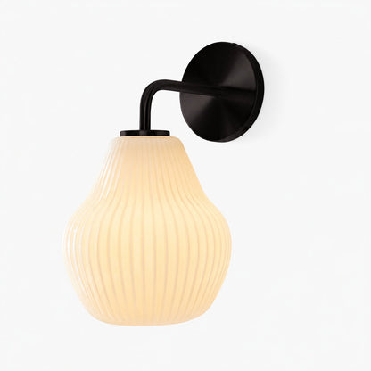 Rivrona Wandleuchte aus geripptem Glas – elegante, moderne Beleuchtung für Flur und Schlafzimmer