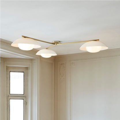 Elorina 3-Light Flush Mount Glass/Metal Ceiling Light - A Stylish Fixture for Modern Spaces