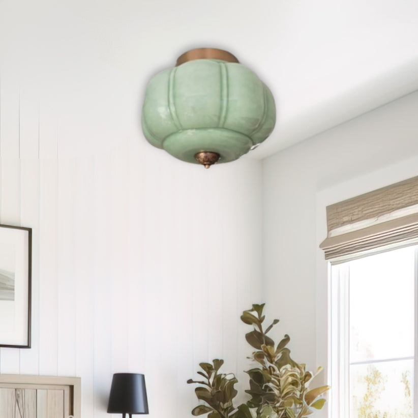 Eloise Deckenleuchte Milchglas - Unterputzmontage Deckenlampe Vintage