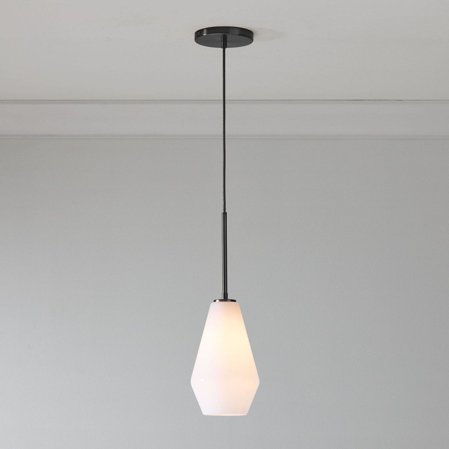 Merin Transparent Glass Sculpture Geometric Chandelier