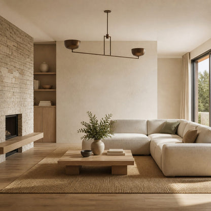 Lustrona Mehrflammiger Kronleuchter mit Metallkuppelschirmen – Modernes, stromlinienförmiges Design für das Esszimmer