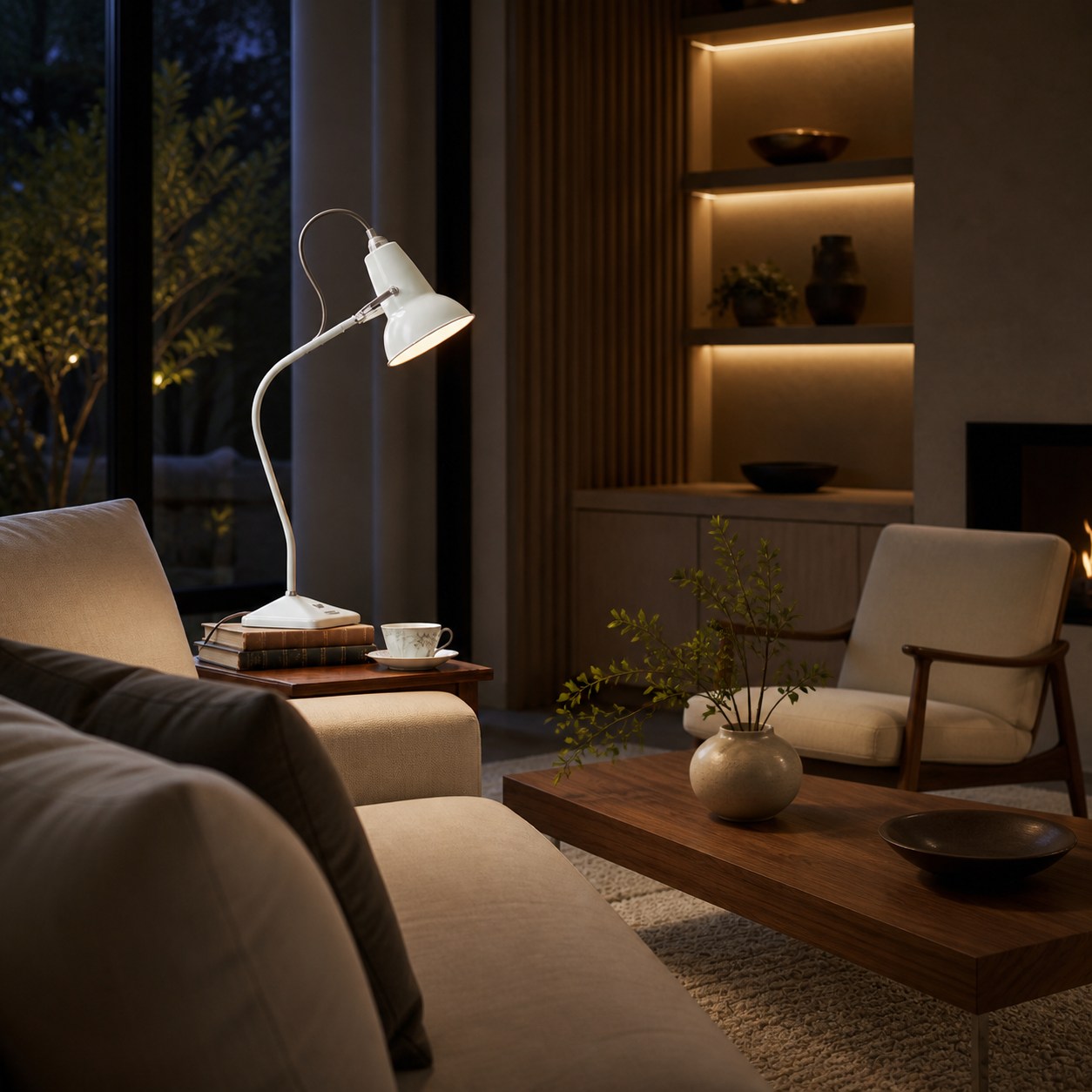Modryx Mini Table Lamp – Pyramid Base Classic Heritage Design for Home