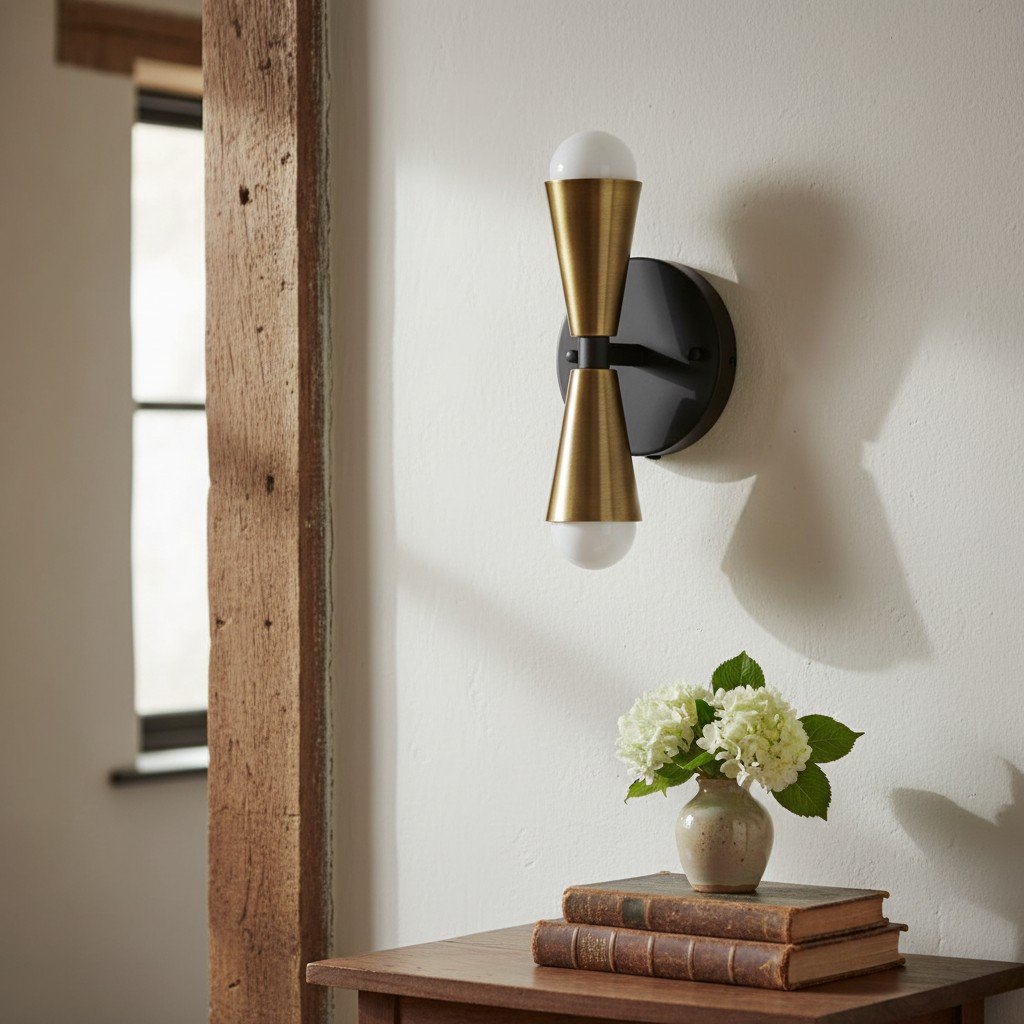 Pyralis Cone Linear Statement Wall Sconce - Modern Two Light Fixture