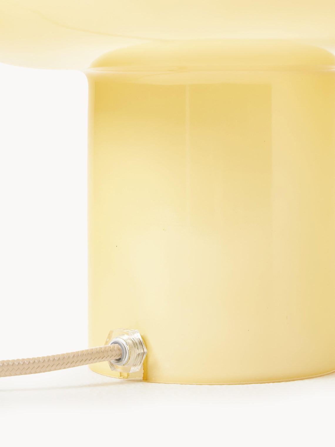 Soft Glow Opal Glass Table Lamp – Contemporary Mushroom Design for Cozy Spaces