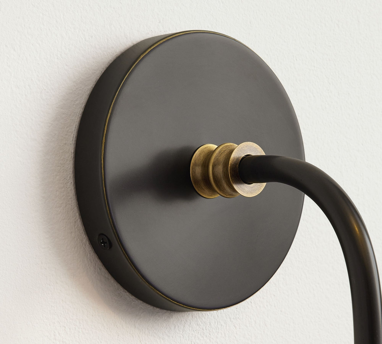 Calin Vintage Inspired Metal Wall Light with Soft Linen Shade - Elegant Accent Lighting for Any Space