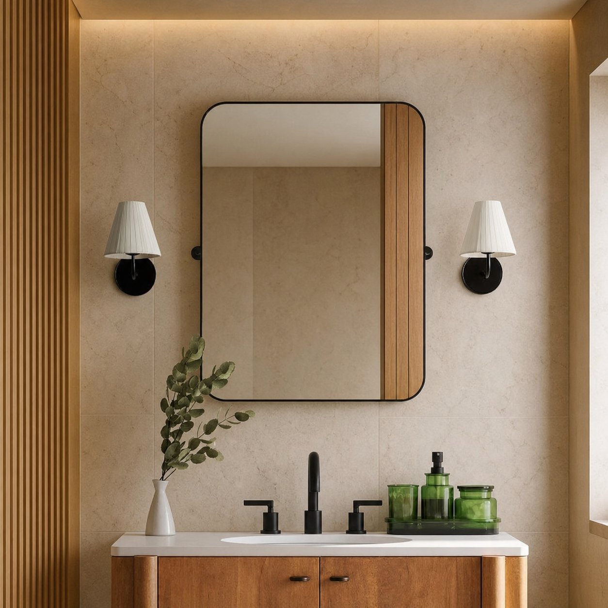 Fibura Zeitlose Wandleuchte mit Leinen Schirm - Minimalistisches Design für stilvolle Innenräume