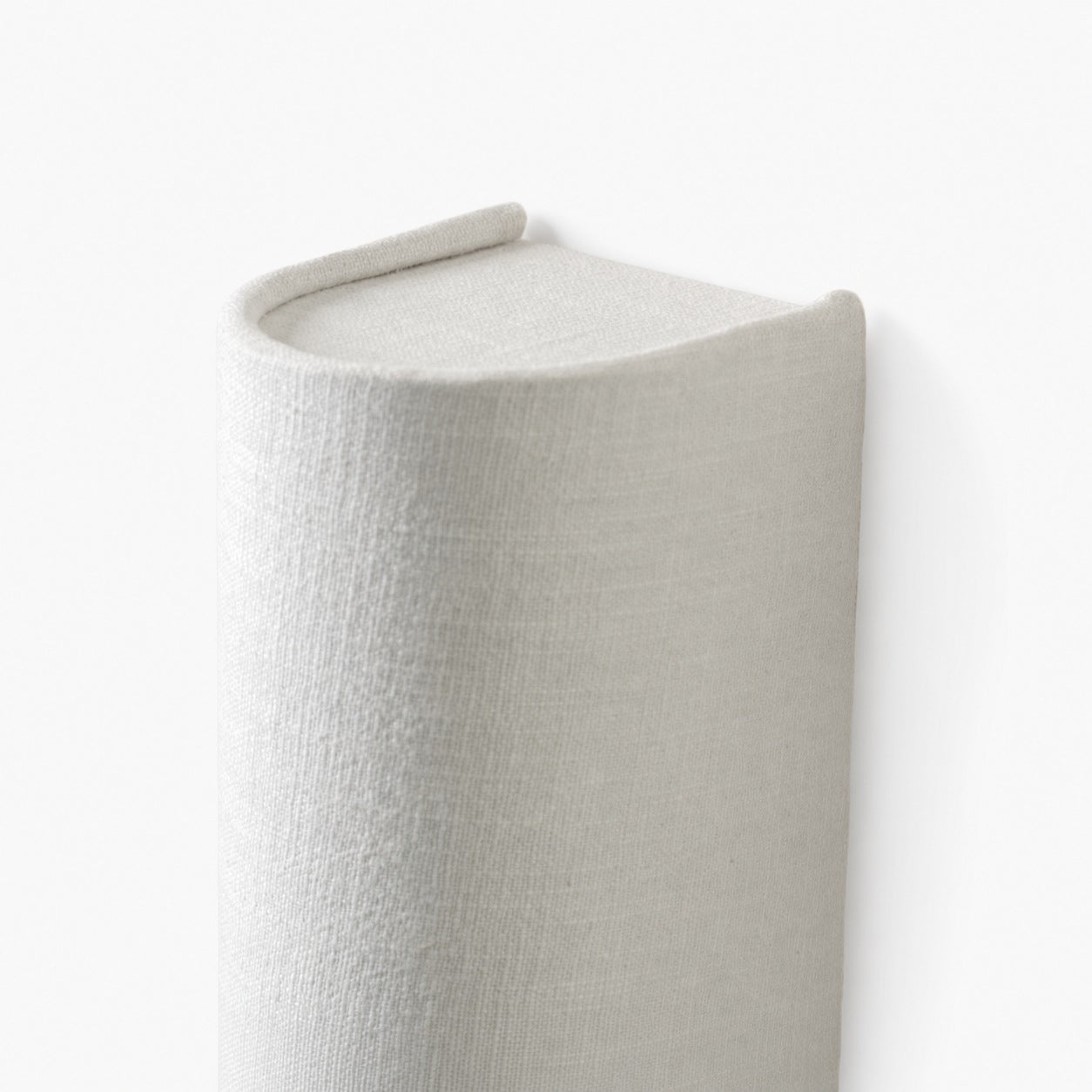 Linbron Linen Wall Sconce Natural Fabric Shade Modern Wall Light for Bedroom