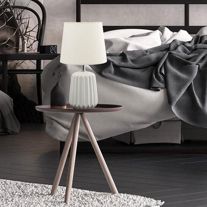 Nobel Stoff Keramik Bett Tischlampe