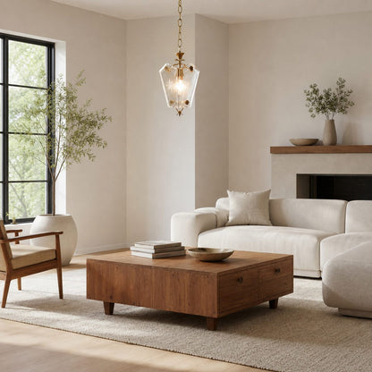 Kerise Sleek Glass Shade Pendant - Designer Ambient Light for Open Spaces or Lounges
