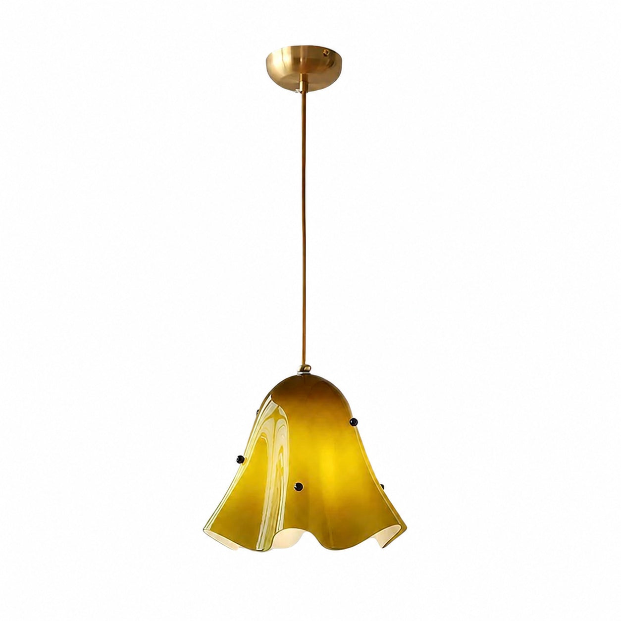 Bellina Artistic Glass Pendant Light - Modern Bloom Inspired Hanging Ceiling Lamp