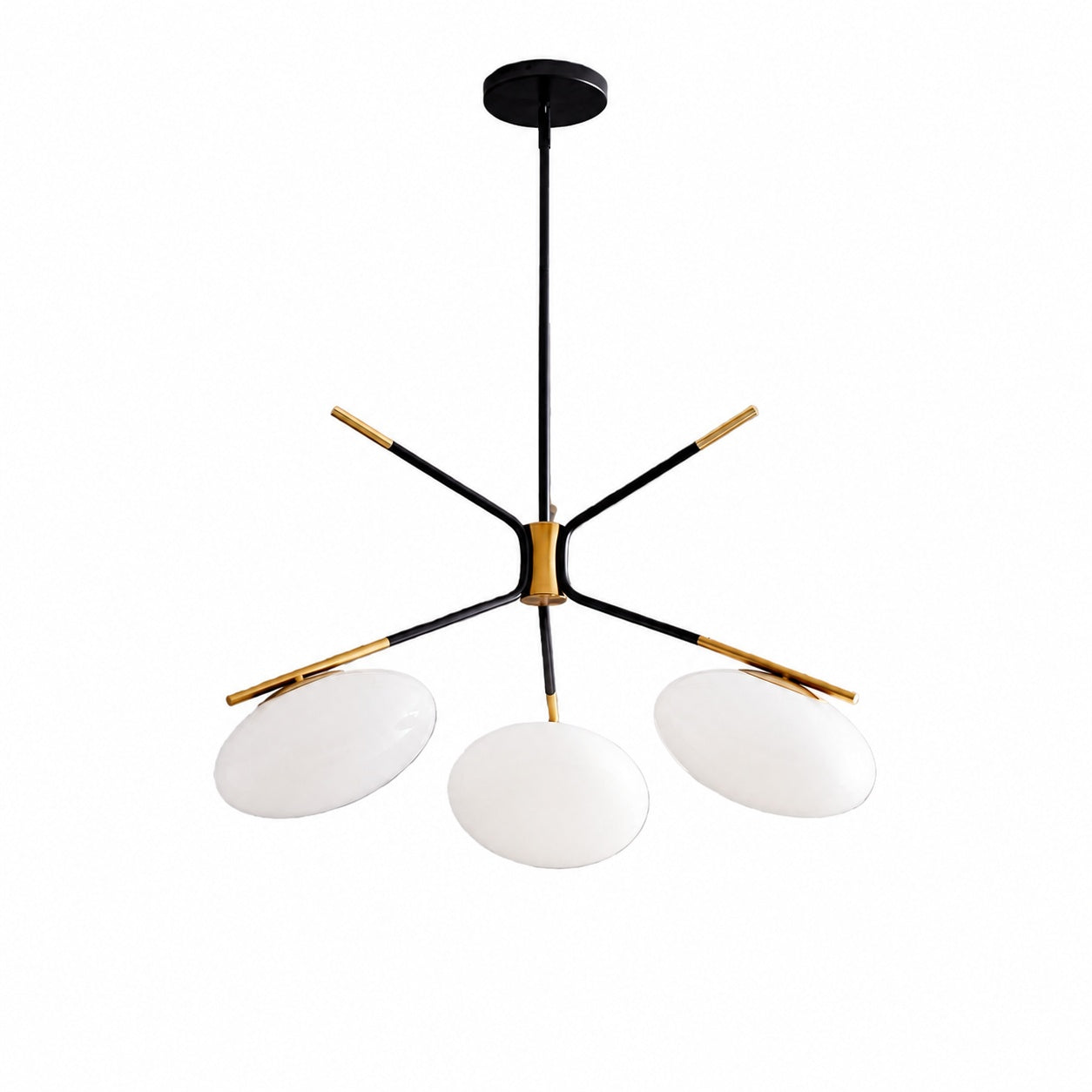 Brimush Pendelleuchte in flacher Kugelform – Minimalistische Architekturform