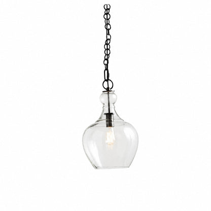 Lawson Glas-Pendelleuchte – Recyceltes und Milchglas mit Bronze-Akzent