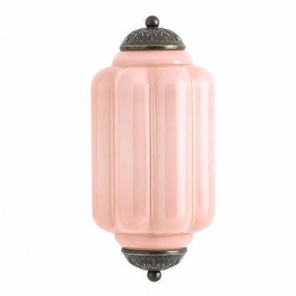 Eloise Messing-Wandleuchte – Elegante Vintage-Beleuchtung aus Milchglas