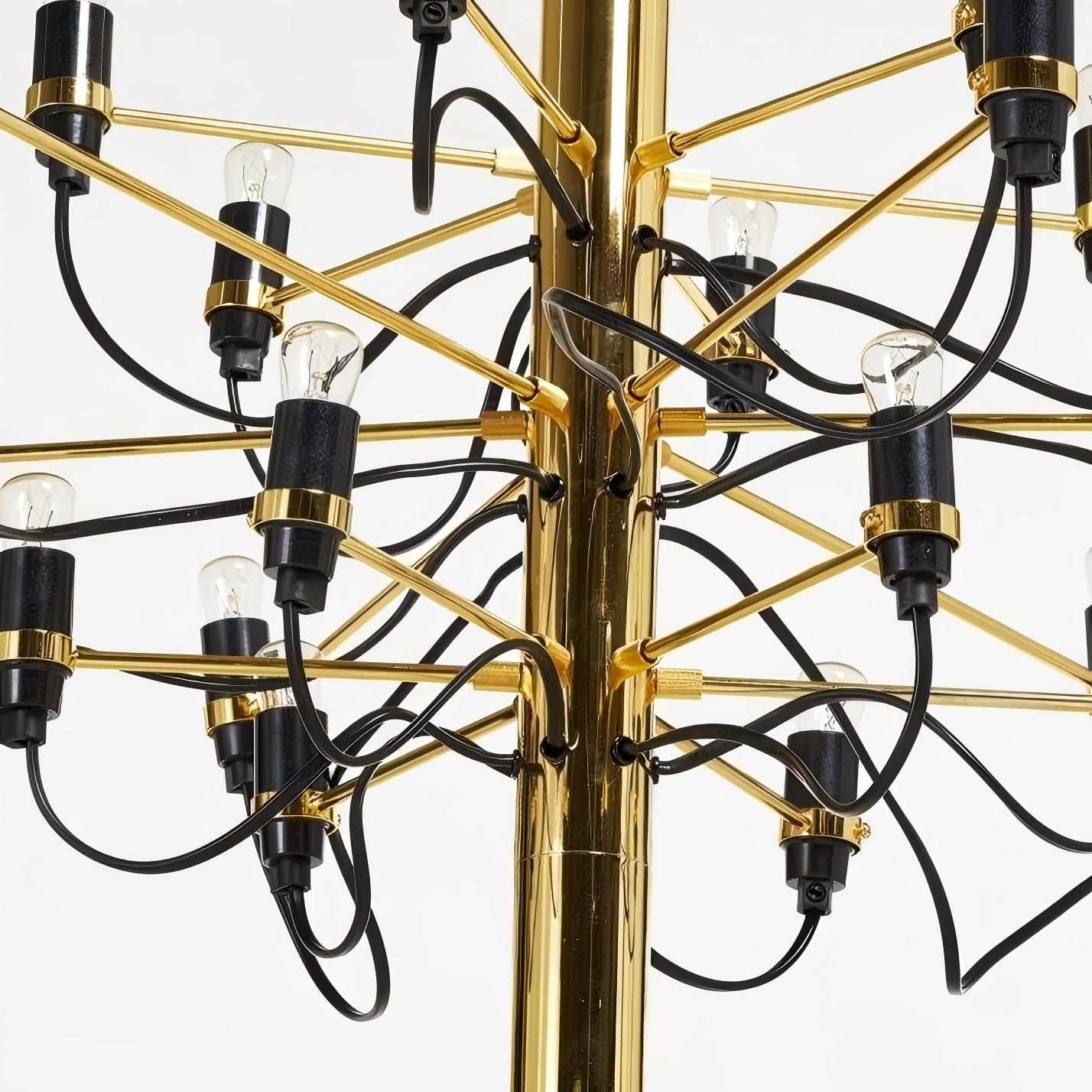 Tendrila Contemporary Multi-Light Chandelier - Industrial-Inspired Design Metal Suspension for Lounges N01