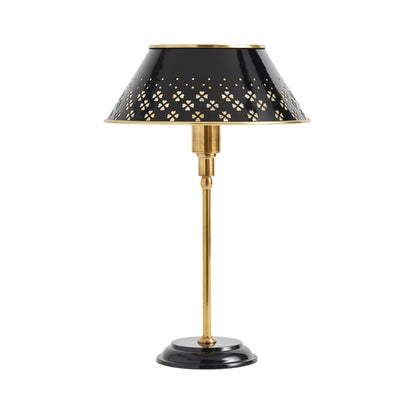 Auriglow Floral Perforated Table Lamp – Space Age Inspired Accent for Living Room, Bedroom, or Office