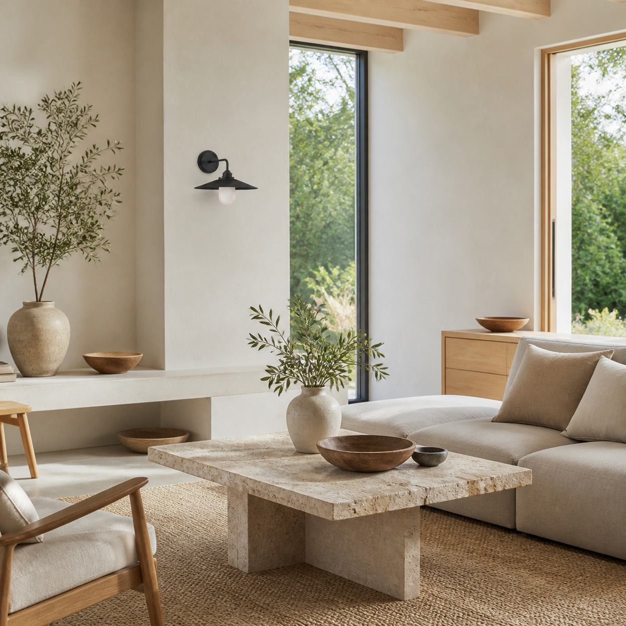 Cordax Wandleuchte im Utility-Stil – Metall und Glas für die Innen- und Außendekoration