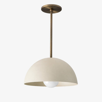 Metio Dome Neutral Dome Pendant - Modern Metal Accent Lighting