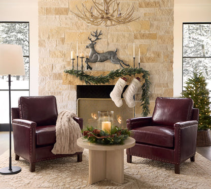 Rowan Adjustable Iron Task Floor Lamp with Linen Shade for Modern Living Rooms and Offices