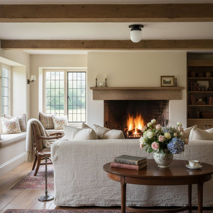 Opalume Glass Flush Mount Ceiling and Wall Light - Art Deco Small Globe Fixture