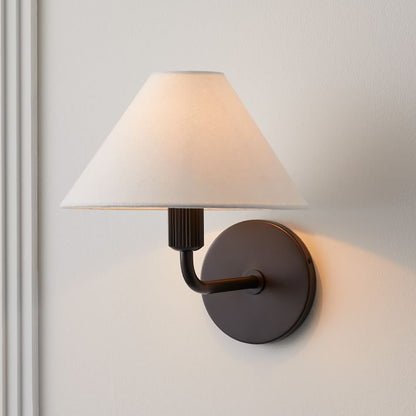 Diora Contemporary Wall Lamp with Soft Shade - Versatile Wall Sconce for Bedroom or Lounge