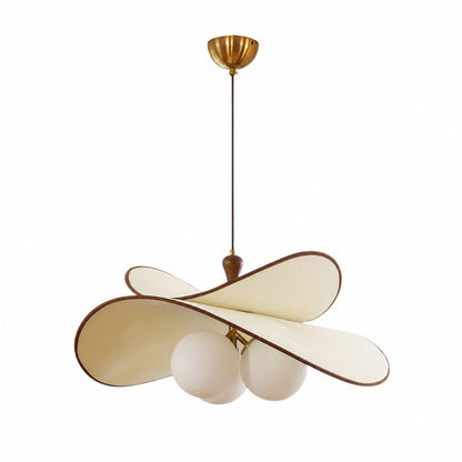 Orrise Floating Glass Globe Pendant with Metal Accents - Modern Minimalist lights for Kitchen and Dining Rooms