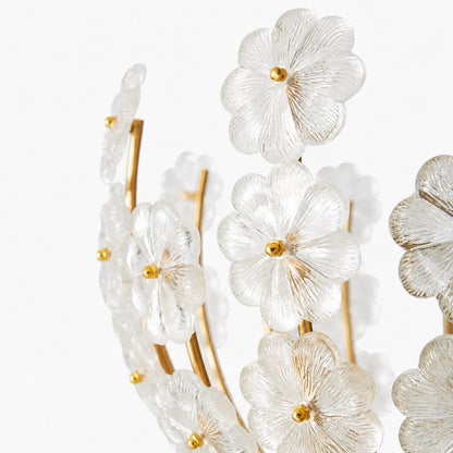Petala Artistic Metal Semi Flush Ceiling Lamp – Statement Glass Fixture for Home Interiors