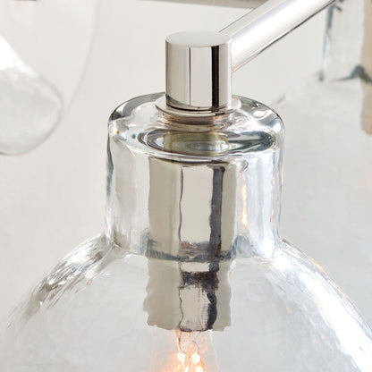 Glavira Recycled Glass Double Sconce - Indoor Brass Wall Lighting