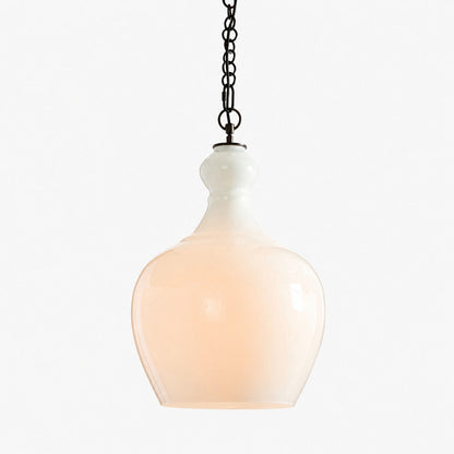 Lawson Glas-Pendelleuchte – Recyceltes und Milchglas mit Bronze-Akzent